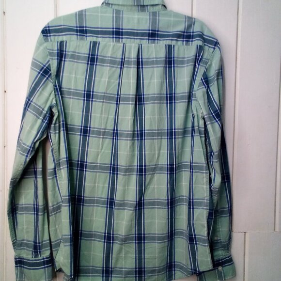 Old Navy Shirt Men L Everyday Shirt Slim Fit Long Sleeve Button Up Plaid - Picture 12 of 15